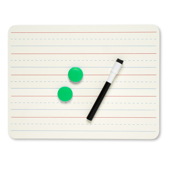 Dry Erase Board - Two Sided Magnetic; Plain/Lined