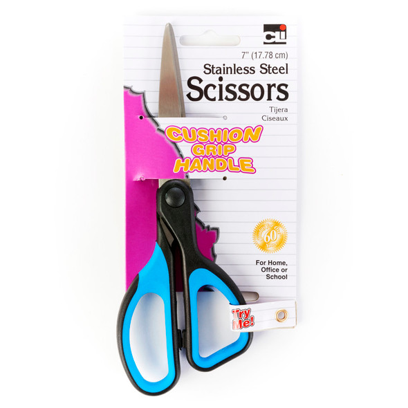 Cushion Grip Scissor, 7" Straight