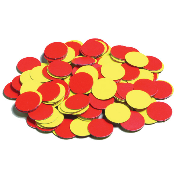 Two-Color Counters - Plastic - Magnetic - 200 Per Set - 2 Sets