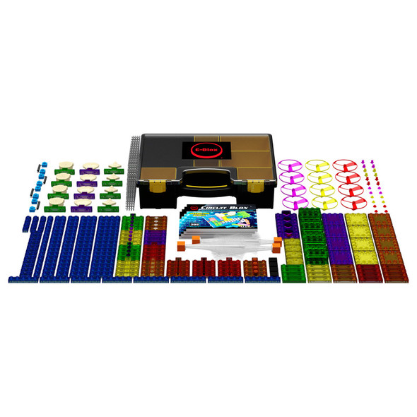 Circuit Blox 395, Circuit Board Building Blocks Classroom Set, 264 Pieces