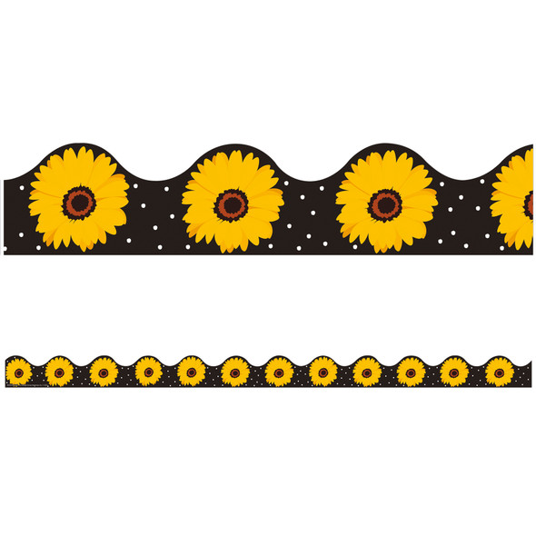 The Hive Black Floral Deco Trim®, 37 Feet Per Pack, 6 Packs