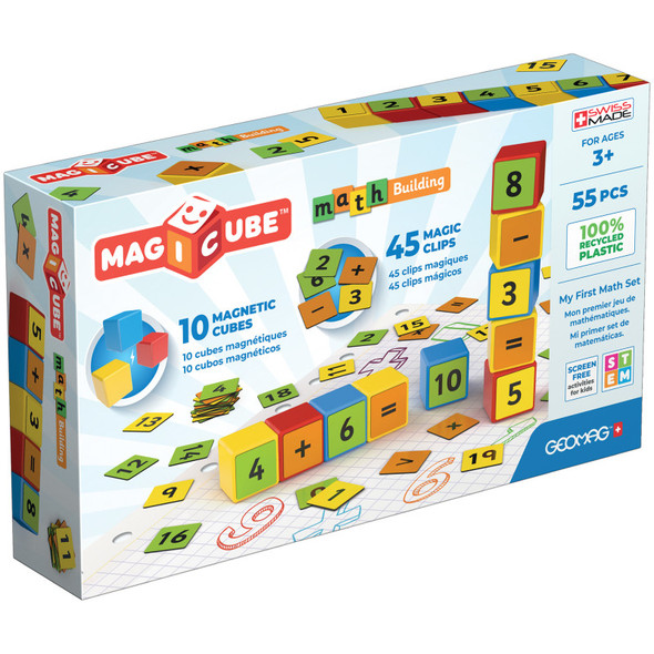 Magicube™ Math Building Set, Recycled, 55 Pieces Magicube™ Math Building Set, Recycled, 55 Pieces