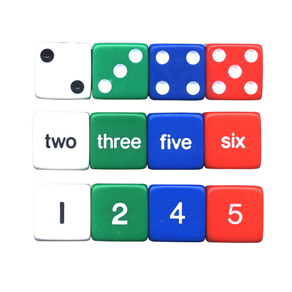 Number Dice Set, 12 Per Pack, 6 Packs Number Dice Set, 12 Per Pack, 6 Packs