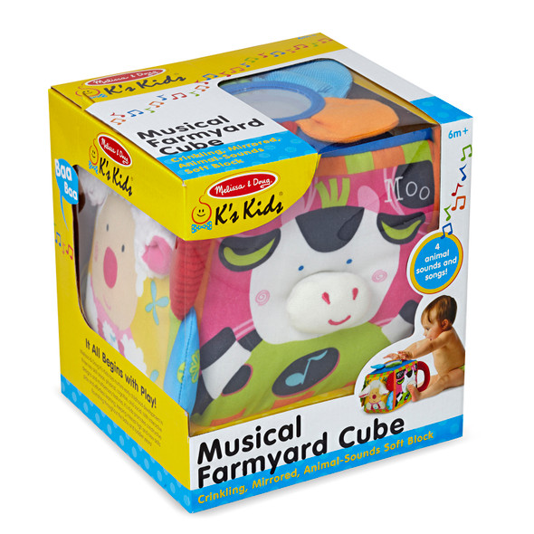 Musical Farmyard Cube Learning Toy