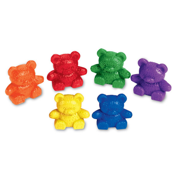 Baby Bear Counters, 6 colors, Set of 102 Baby Bear Counters, 6 colors, Set of 102