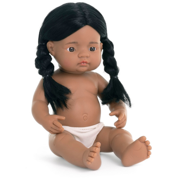 Anatomically Correct 15" Baby Doll, Native American Girl Anatomically Correct 15" Baby Doll, Native American Girl