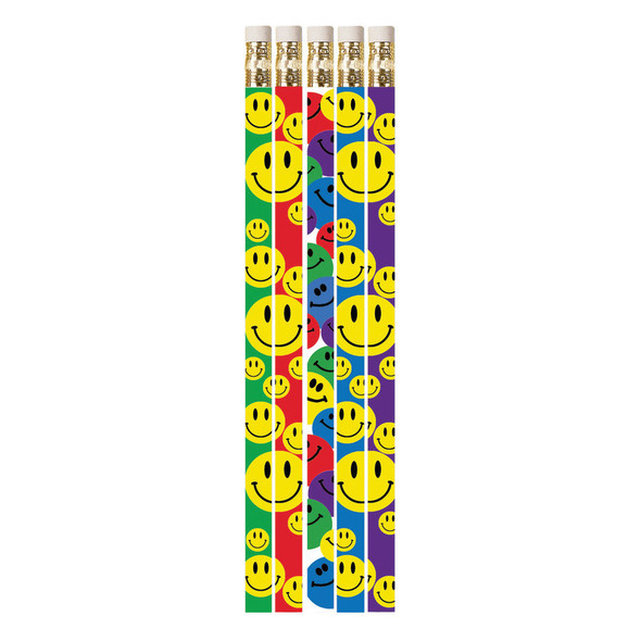 Happy Face Assorted Motivational Pencils, 12 Per Pack, 12 Packs Happy Face Assorted Motivational Pencils, 12 Per Pack, 12 Packs