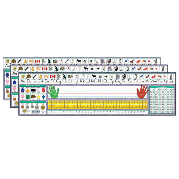 Canadian Traditional Manuscript Desk Plates, 36 Per Pack, 3 Packs Canadian Traditional Manuscript Desk Plates, 36 Per Pack, 3 Packs