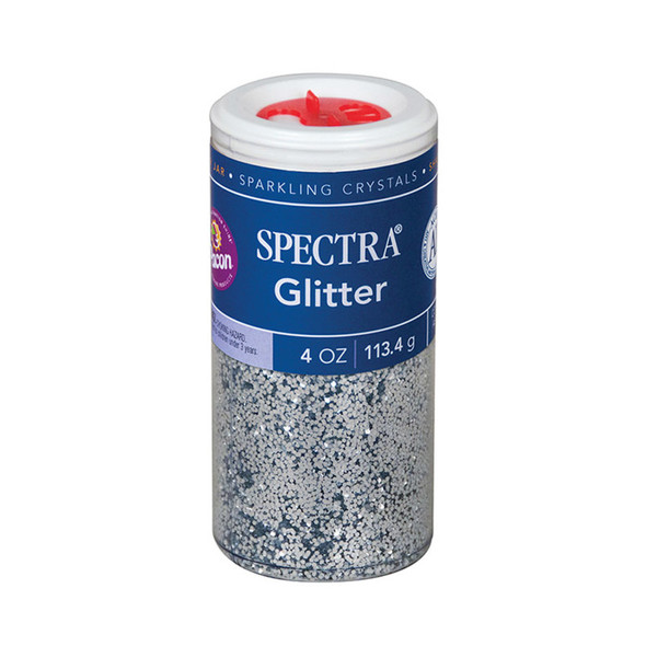 Glitter, Silver, 4 oz., 1 Jar Glitter, Silver, 4 oz., 1 Jar
