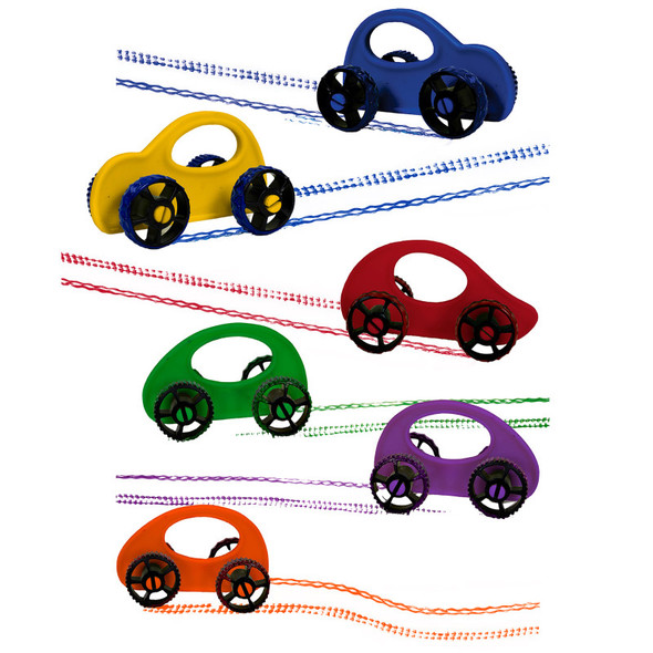 Paint Racers, Primary & Secondary Colors, 6-Pack Paint Racers, Primary & Secondary Colors, 6-Pack