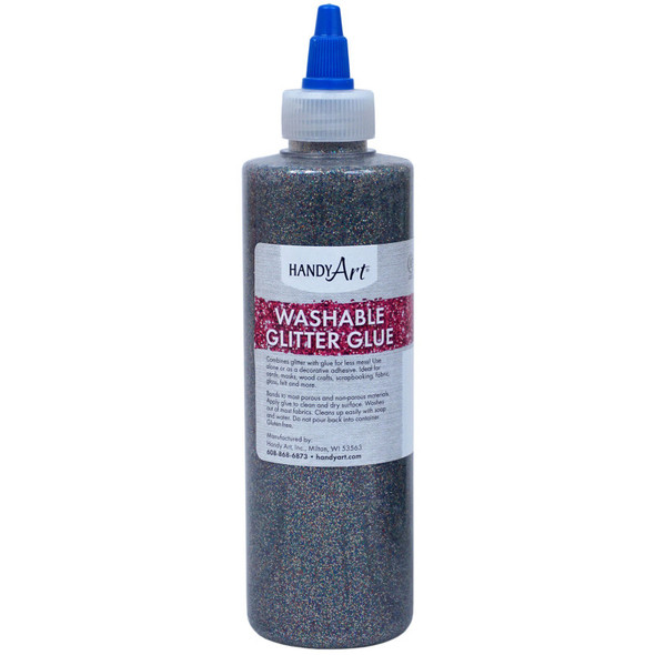Washable Glitter Glue, 8 oz., Multi-Color Washable Glitter Glue, 8 oz., Multi-Color