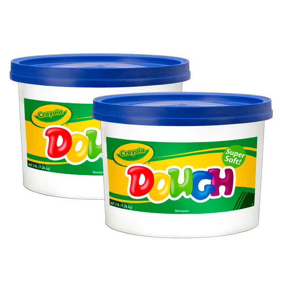 Crayola Modeling Dough, Blue, 3 lbs, Set of 2 buckets