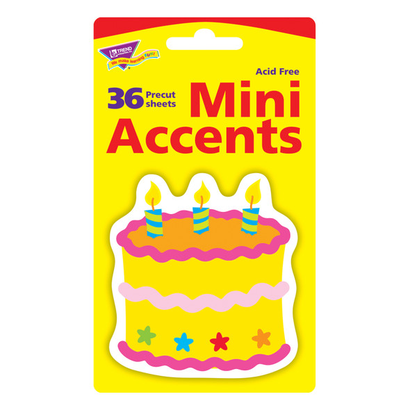 Birthday Cake Mini Accents, 36 ct