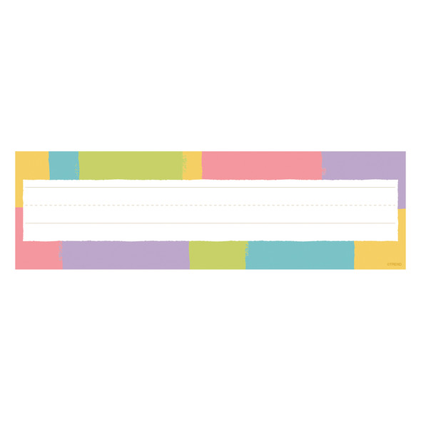 Cheerful Stripes Desk Toppers® Name Plates, 36 Per Pack, 6 Packs Cheerful Stripes Desk Toppers® Name Plates, 36 Per Pack, 6 Packs
