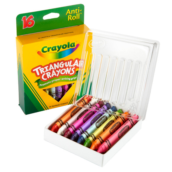 Triangular Crayons, 16 Count
