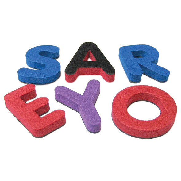 Magnetic Foam: Small Uppercase Letters, 55 Per Pack, 5 Packs