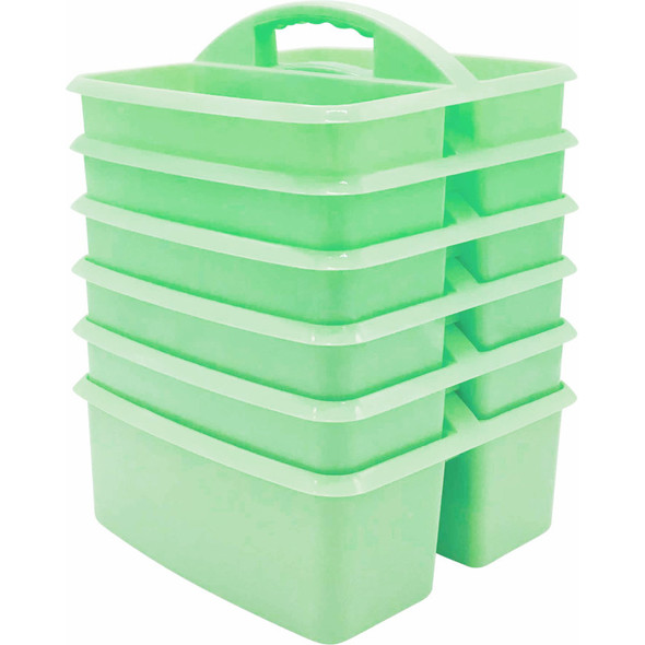 Mint Plastic Storage Caddy, Pack of 6