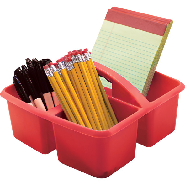 Red Plastic Storage Caddy Red Plastic Storage Caddy