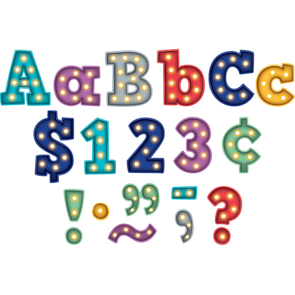 Marquee Bold Block 4" Letters Combo Pack, 230 Pieces Per Pack, 3 Packs Marquee Bold Block 4" Letters Combo Pack, 230 Pieces Per Pack, 3 Packs
