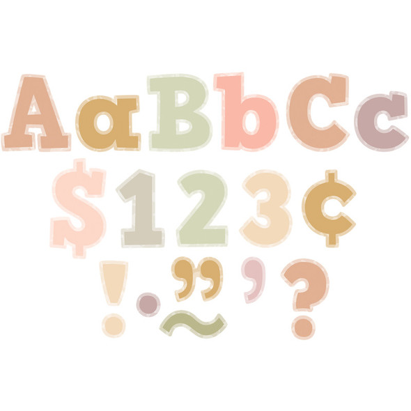 Terrazzo Tones 4" Bold Block Letters Combo Pack, 230 Pieces Terrazzo Tones 4" Bold Block Letters Combo Pack, 230 Pieces