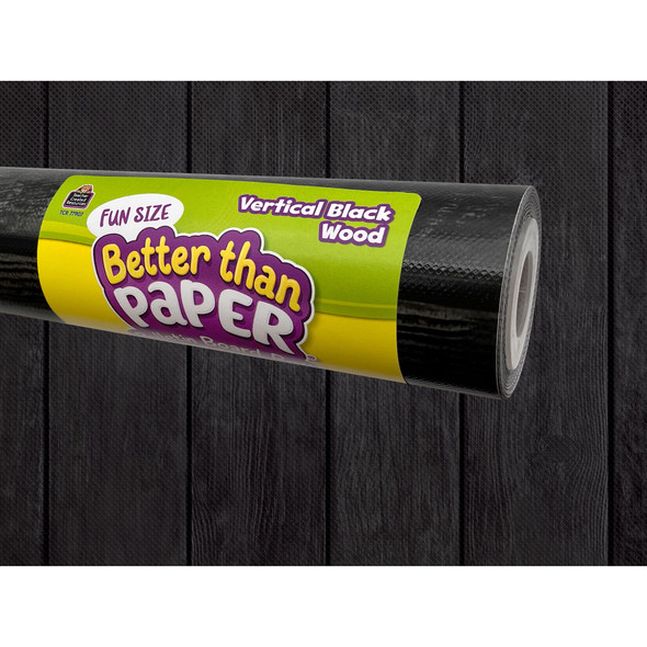 Fun Size Better Than Paper Bulletin Board Roll Vertical Black Wood, Pack of 2