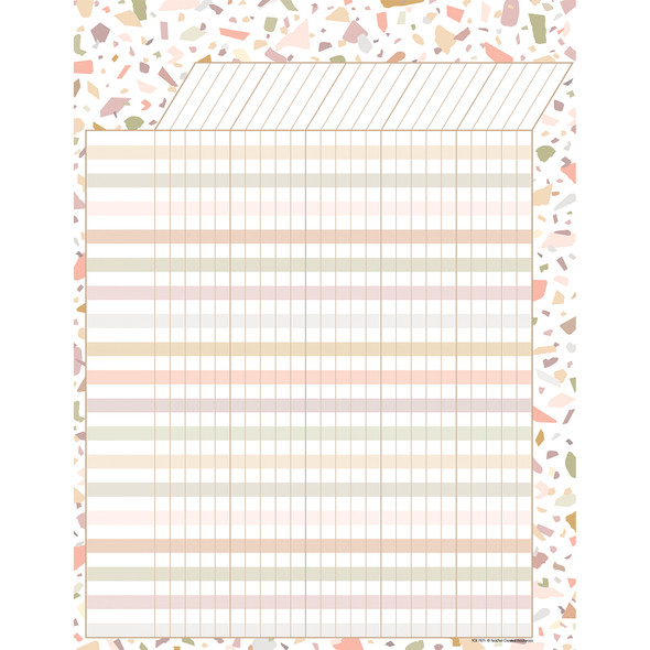 Terrazzo Tones Incentive Chart, 17" x 22", Pack of 6 Terrazzo Tones Incentive Chart, 17" x 22", Pack of 6
