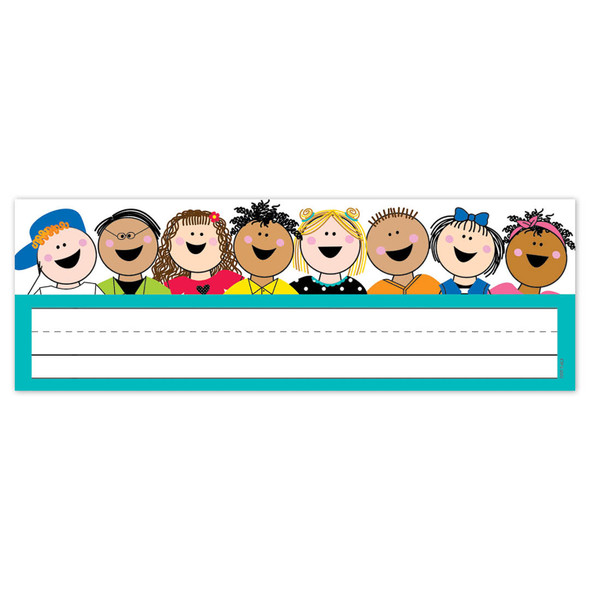 Stick Kids Name Plates, 9-1/2" x 3-1/4", 36 Per Pack, 6 Packs