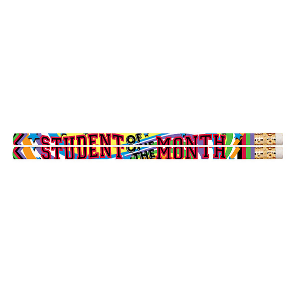 Student of the Month Motivational Pencil, Pack of 144 MUS2475G Student of the Month Motivational Pencil, Pack of 144 MUS2475G