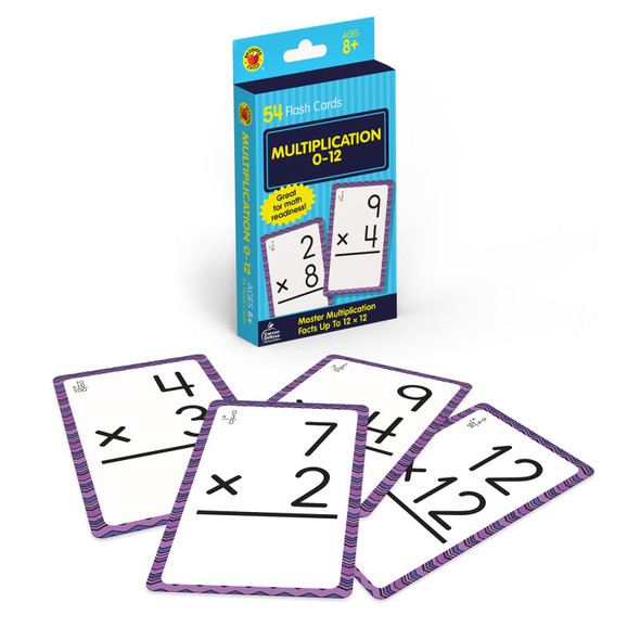Multiplication 0 to 12 Flash Cards, 54 Cards Multiplication 0 to 12 Flash Cards, 54 Cards