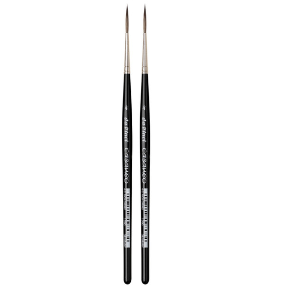 CASANEO Rigger, Extra Soft Synthetics, Watercolor & Acrylic, Liner, Series 1290, Size 4, Pack of 2
