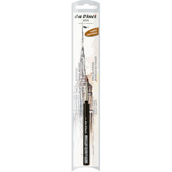 COSMOTOP-SPIN Pocket Travel Brush, Synthetic, Watercolor, Round, Series 1573, Size 1