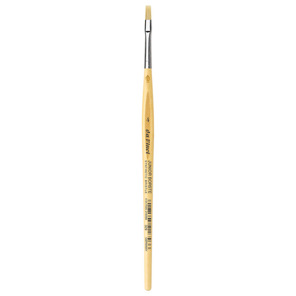 JUNIOR BORSTE Synthetic Student Brush, Synthetic, Tempera, Flat, Series 329, Size 4