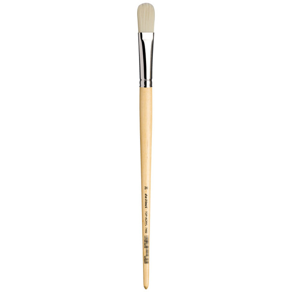 TOP-ACRYL White Brush, Synthetic, Acrylic & Oil, Filbert, Series 7482, Size 20