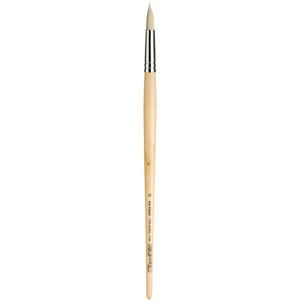 TOP-ACRYL White Brush, Synthetic, Acrylic & Oil, Round, Series 7782, Size 20