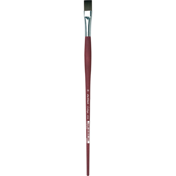 COLLEGE Student Brush, Synthetic, Acrylic & Oil, Flat, Series 8740, Size 16