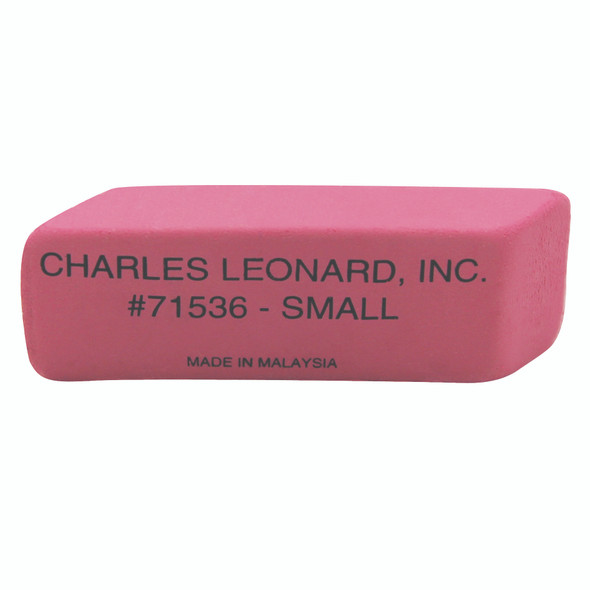 Natural Rubber Wedge Pink Erasers, Small, Box of 36