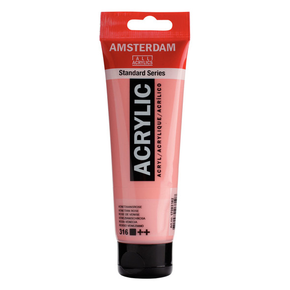 Standard Acrylic Paint, 120ml, Venetian Rose 316 Standard Acrylic Paint, 120ml, Venetian Rose 316
