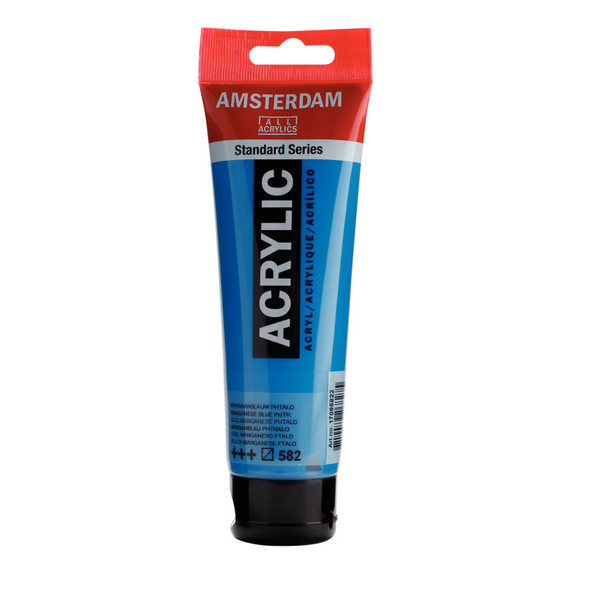 Standard Acrylic Paint, 120ml, Manganese Blue Phthalo 582 Standard Acrylic Paint, 120ml, Manganese Blue Phthalo 582