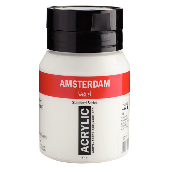 Standard Acrylic Paint, 500ml, Titan White Standard Acrylic Paint, 500ml, Titan White