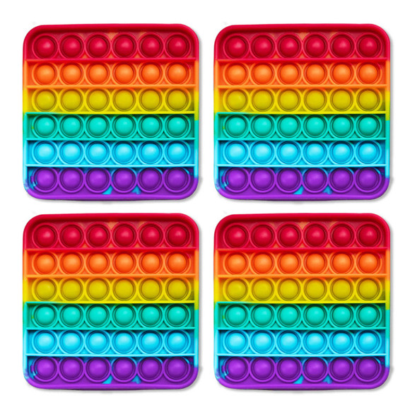 Rainbow Pop It Mats, Pack of 4 Rainbow Pop It Mats, Pack of 4