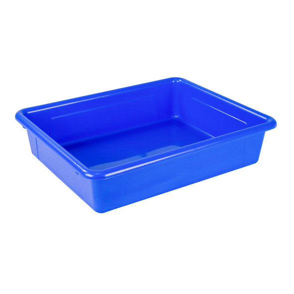 Flat Storage Tray, Blue, Pack of 5