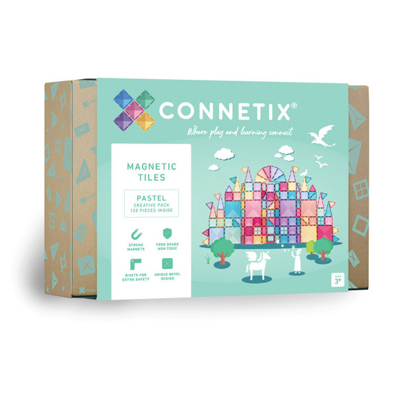 Magnetic Tiles Pastel Creative Pack, 120 Pieces Magnetic Tiles Pastel Creative Pack, 120 Pieces