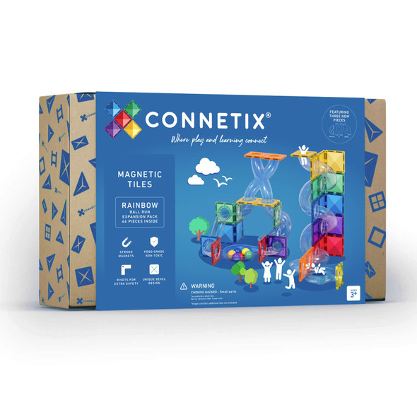 Magnetic Tiles Rainbow Ball Run Expansion Pack, 66 Pieces Magnetic Tiles Rainbow Ball Run Expansion Pack, 66 Pieces