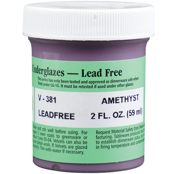 Amaco® Velvet Underglaze, 2oz., Amethyst Amaco® Velvet Underglaze, 2oz., Amethyst