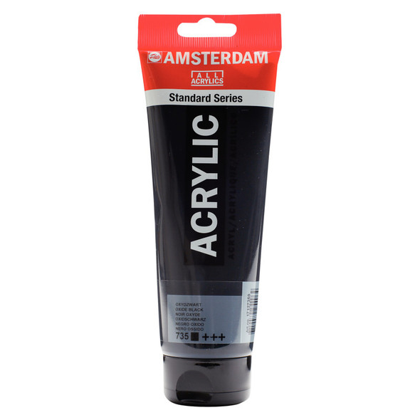 AMSTERDAM STANDARD ACRYLIC 250ML OXIDE BLACK 735 AMSTERDAM STANDARD ACRYLIC 250ML OXIDE BLACK 735