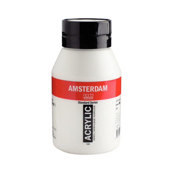 AMSTERDAM STANDARD ACRYLIC 1 LTR TITANIUM WHITE AMSTERDAM STANDARD ACRYLIC 1 LTR TITANIUM WHITE