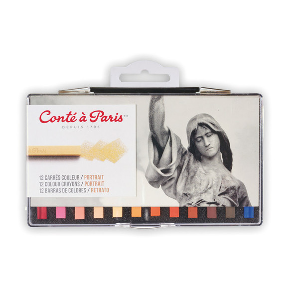 Carrés Couleur Pastel Crayons, Portrait Colors, Set of 12