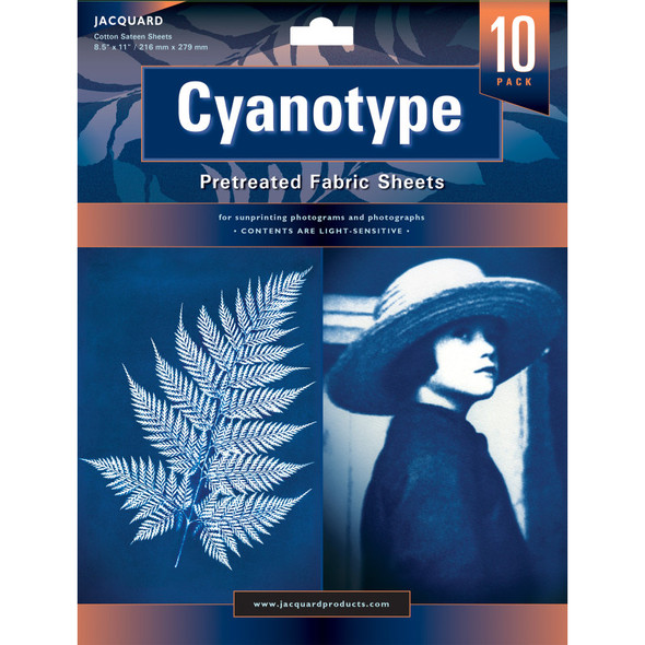 Pretreated Cyanotype Fabric Sheets, 8.5" X 11", Pack of 10