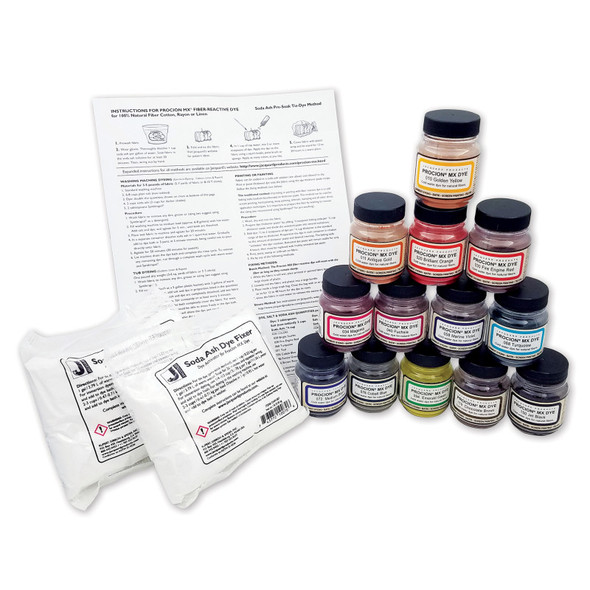 Procion Tye Dye Powder, 13-Color Set