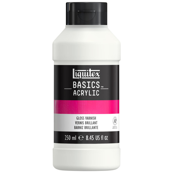 Basics Gloss Varnish - 250ml Bottle Basics Gloss Varnish - 250ml Bottle